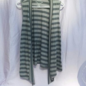 Grey stripped cardigan